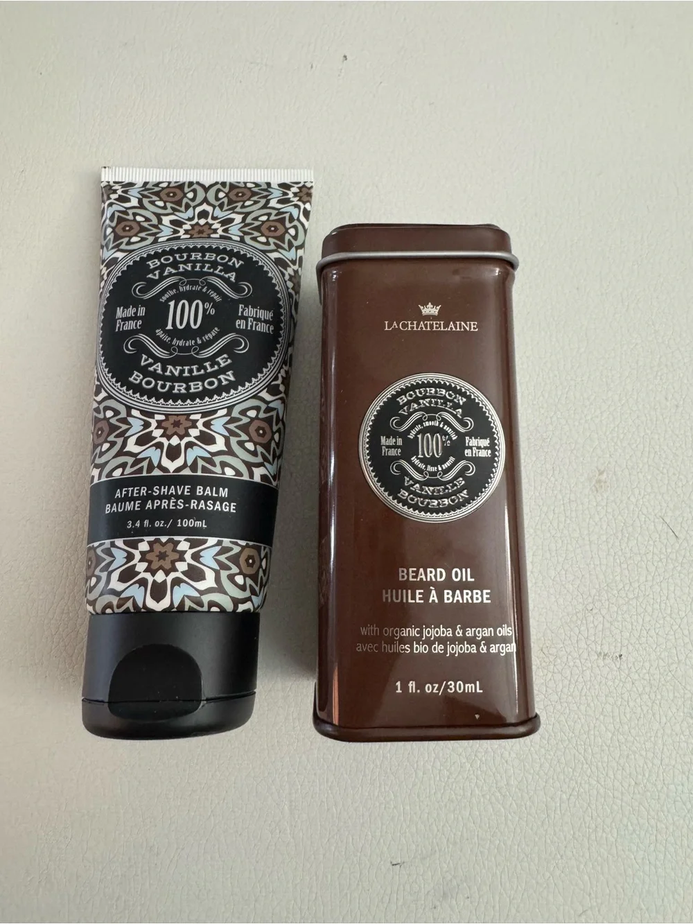 Le Chatelaine Bourbon Vanilla Beard Oil & After-Shave Balm Set